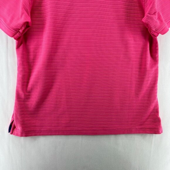 David Taylor Resort Polo Shirt Men Sz XL Pullover Collared Short Sleeve Hot Pink - Picture 4 of 11